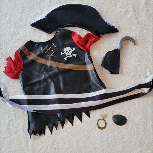Halloween Cosplay pirate unisex costume size 8/10 - Picture 1 of 2